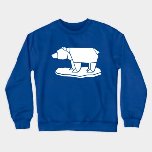 Polar Bear Origami Crewneck Sweatshirt